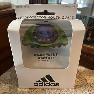 ADIDAS Quad Vent Lip Protector Mouth Guard in Green and Purple *BRAND NEW IN BOX
